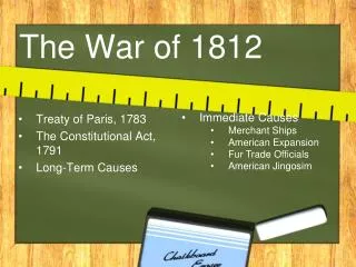 the war of 1812