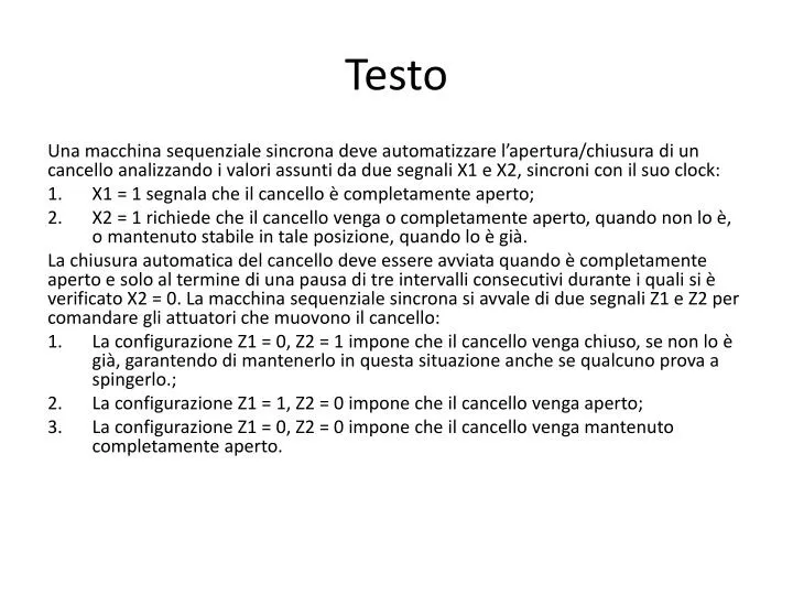 testo