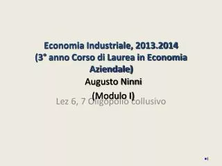 lez 6 7 oligopolio collusivo