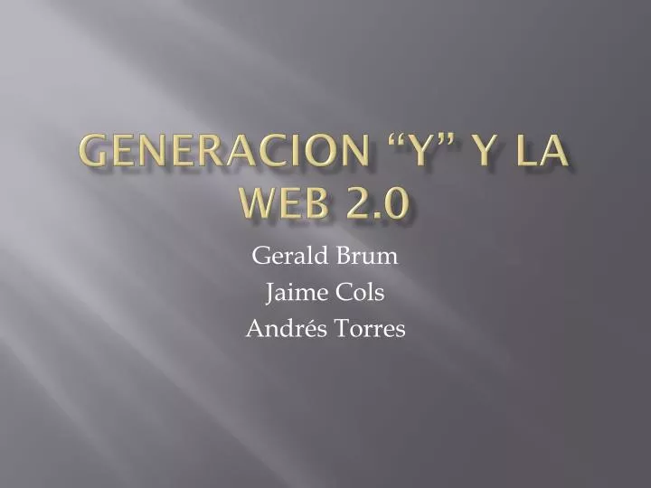 generacion y y la web 2 0