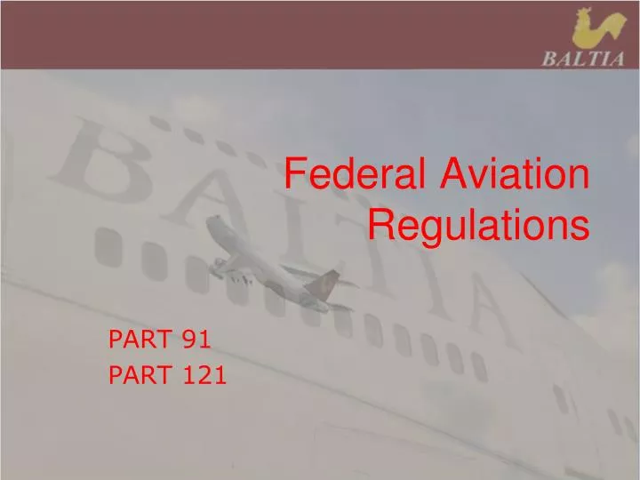 federal aviation regulations
