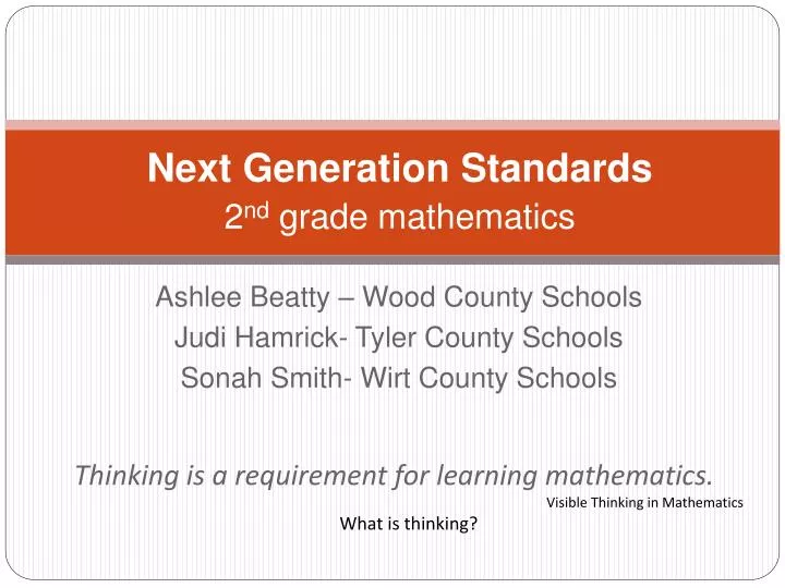 next generation standards 2 nd grade mathematics