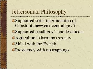 Jeffersonian Philosophy