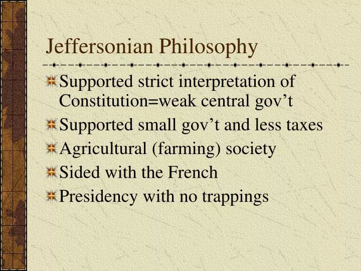 jeffersonian philosophy