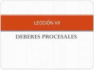 lecci n vii