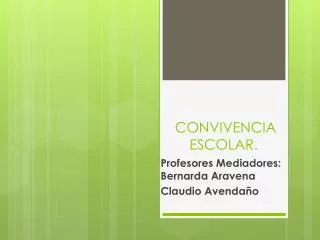 convivencia escolar