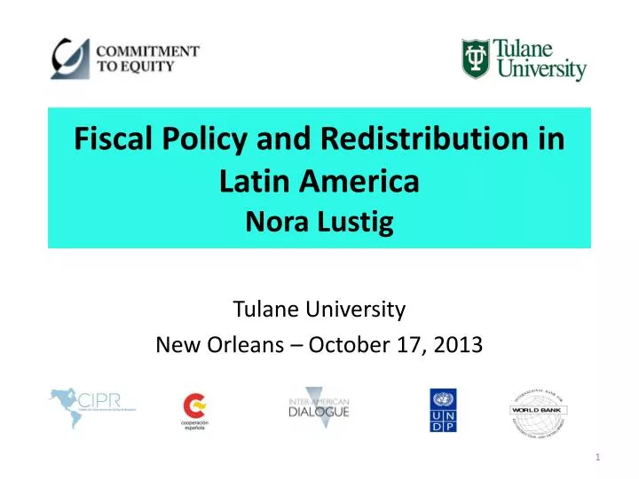 fiscal policy and redistribution in latin america nora lustig