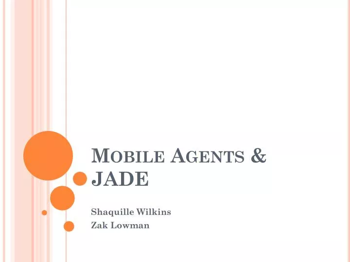 mobile agents jade