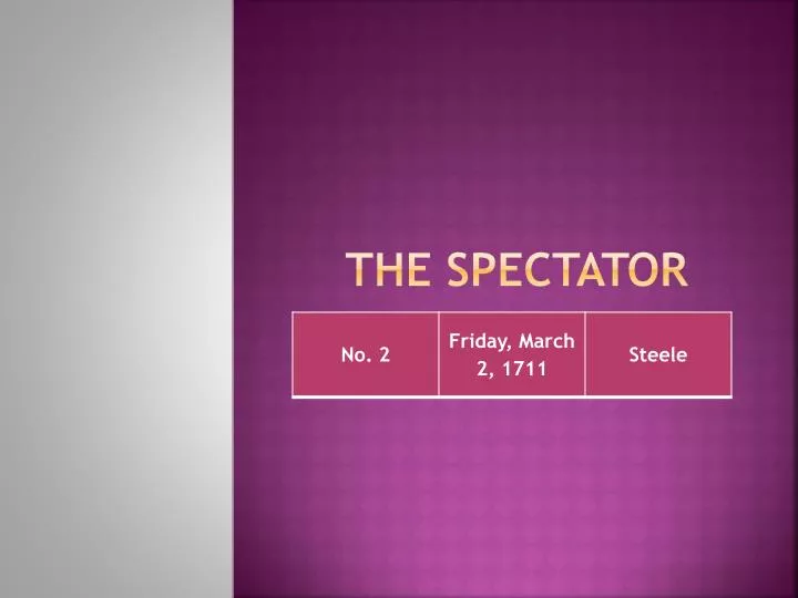 the spectator