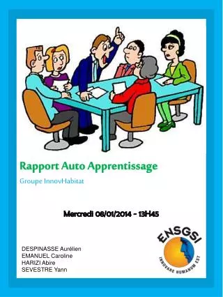 Rapport Auto Apprentissage Groupe InnovHabitat