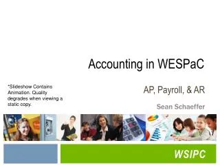 Accounting in WESPaC