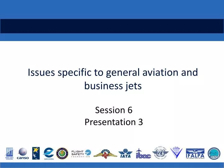 issues specific to general aviation and business jets