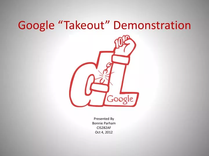 google takeout demonstration