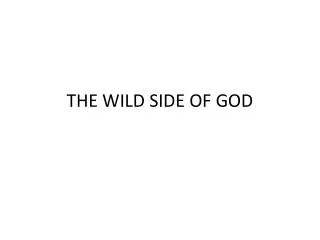 THE WILD SIDE OF GOD