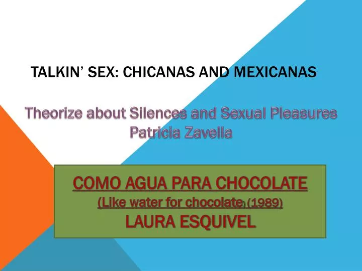 talkin sex chicanas and mexicanas
