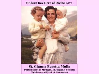St. Gianna Beretta Molla