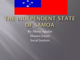The independent state of Samoa