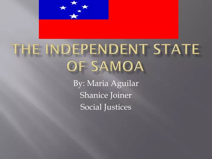 the independent state of samoa