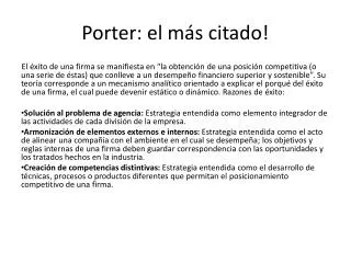 porter el m s citado