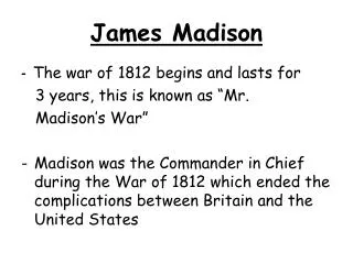 james madison