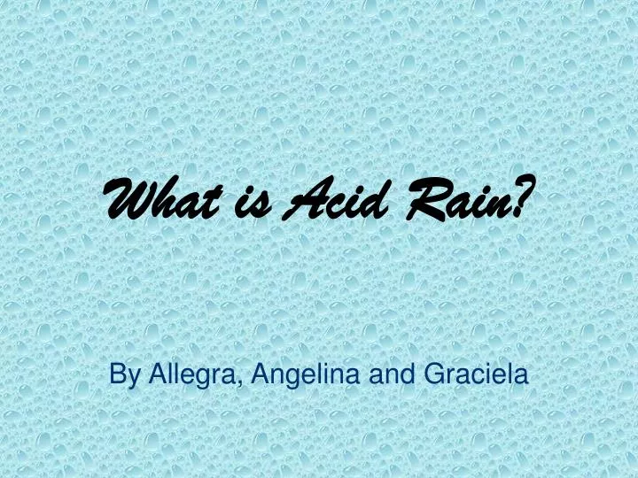 what is acid rain