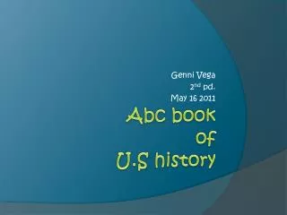 Abc book of U.S history