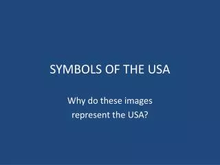 SYMBOLS OF THE USA