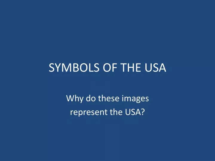 symbols of the usa