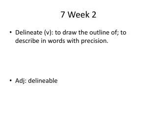 7 week 2