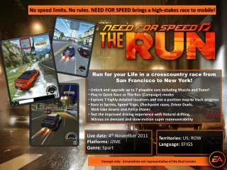 Run for your Life in a crosscountry race from San Francisco to New York!