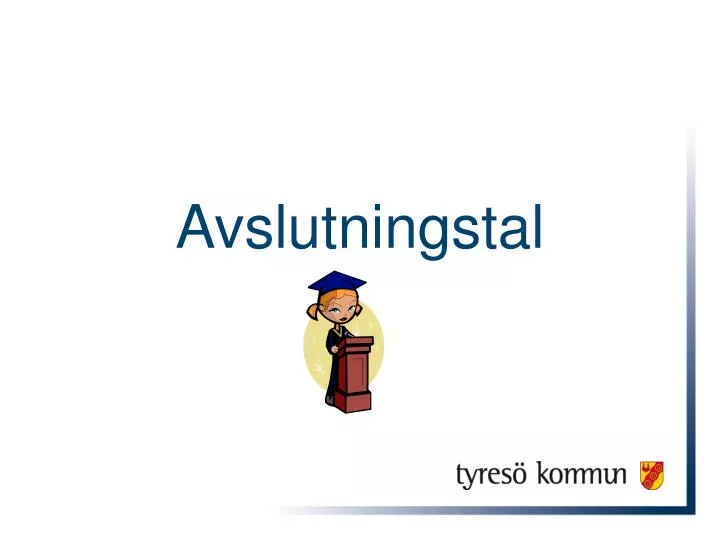 avslutningstal