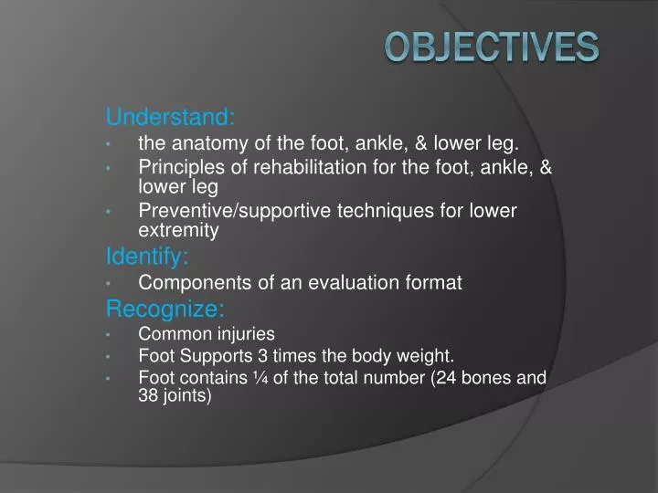 objectives