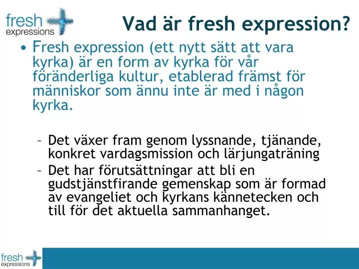 vad r fresh expression