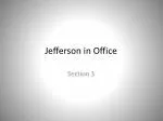 Jefferson in Office