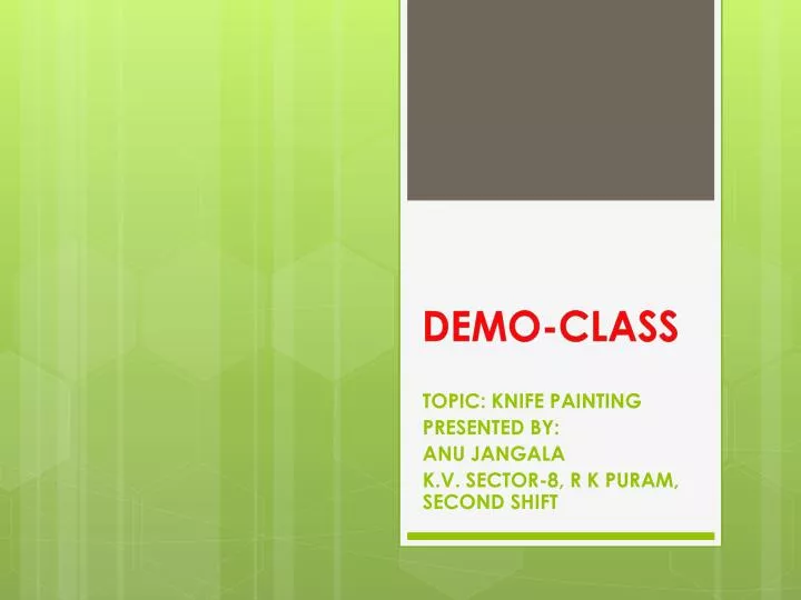 demo class