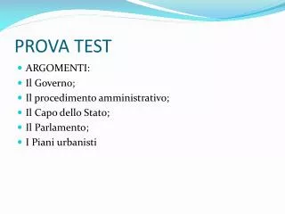 prova test