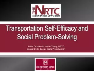 Transportation Self-Efficacy and Social Problem-Solving