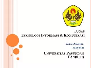 Tugas Teknologi Informasi &amp; Komunikasi