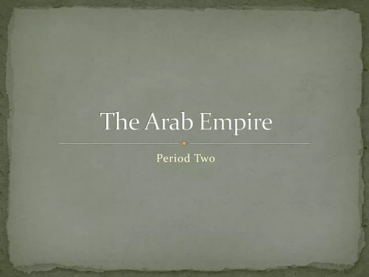 the arab empire