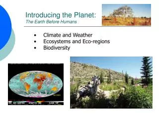 Introducing the Planet: The Earth Before Humans