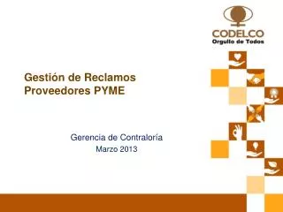 gesti n de reclamos proveedores pyme
