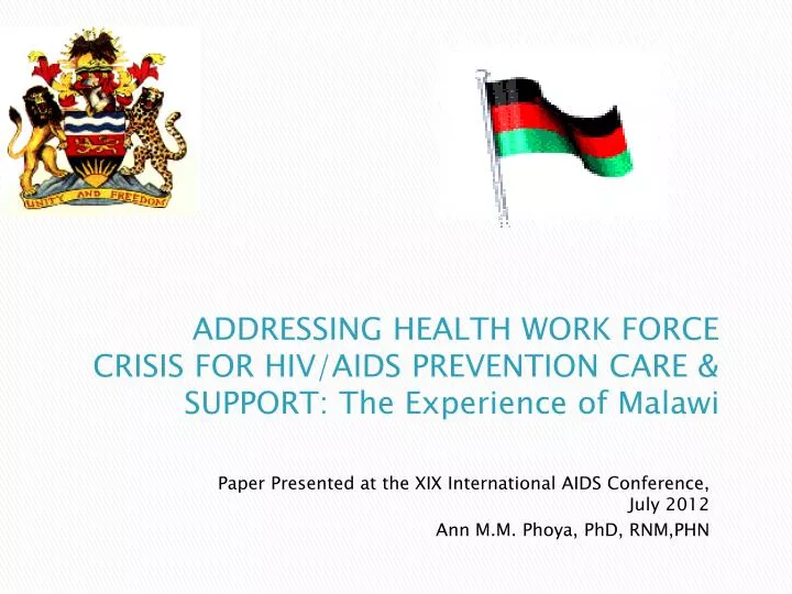 addressing health work force crisis for hiv aids prevention care support the experience of malawi