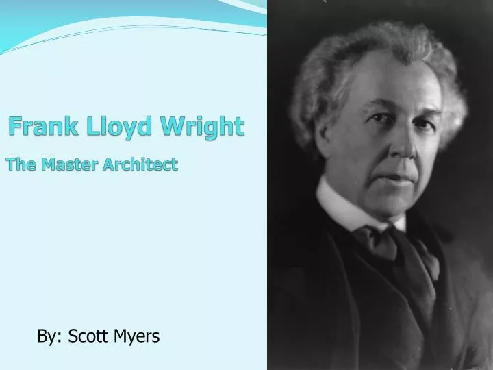 frank lloyd wright the master architect