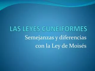 las leyes cuneiformes