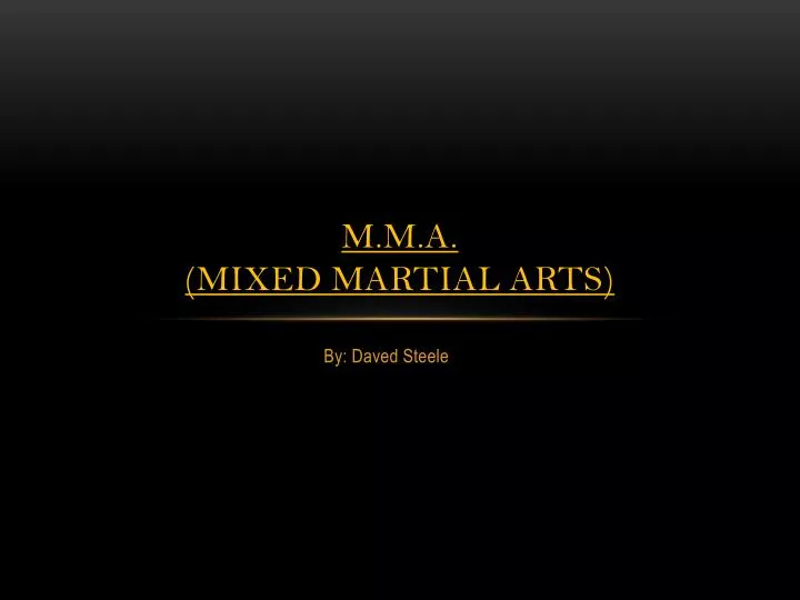 m m a mixed martial arts