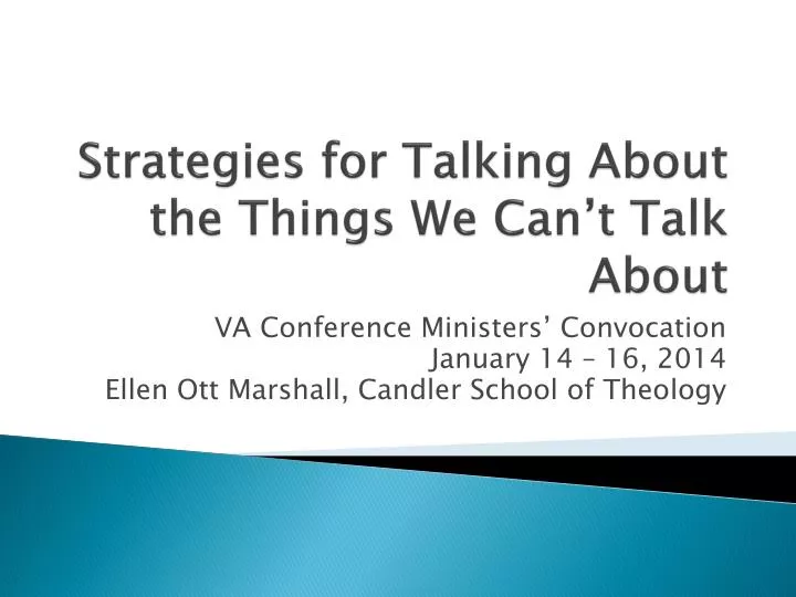 strategies for talking about the things we can t talk about