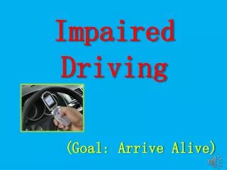 Impaired Driving