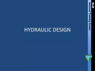 HYDRAULIC DESIGN
