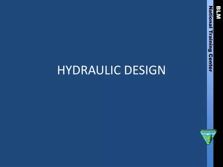 hydraulic design