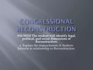 congressional reconstruction